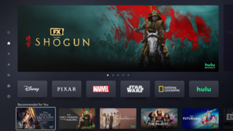 Screenshot of the Disney+ U.S. homepage on March 27, 2024.